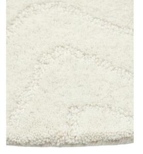 Kulatý ručně všívaný vlněný koberec Aaron
