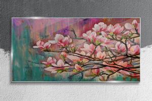 Obraz na skle Obraz na skle Malování květin větve
