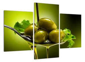 Obrazy do kuchyně - olivy (90x60cm)