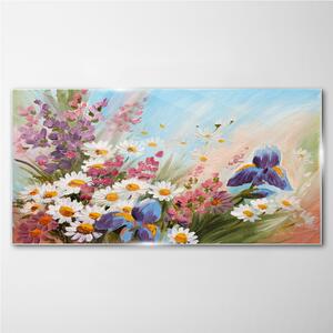 Obraz na skle Obraz na skle Malování květiny rostlina