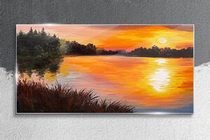 Obraz na skle Obraz na skle Lake Forest Sunset