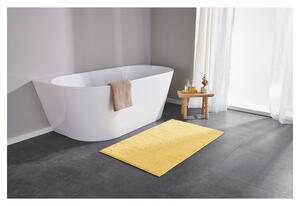 LIVARNO home Koupelnová předložka, 70 x 120 cm / Ø 90 cm (žlutá / hranatá) (100371576003)
