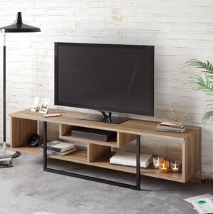 TV stolek/skříňka Aslana 150 (ořech + černá)