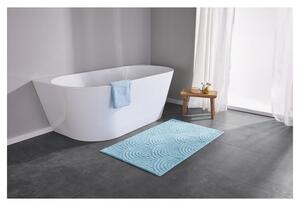 LIVARNO home Koupelnová předložka, 70 x 120 cm / Ø 90 cm (světle modrá / hranatá) (100371576001)