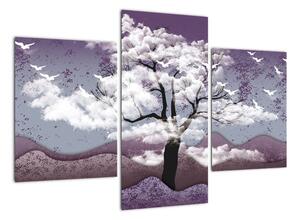 Abstraktní obraz stromu (90x60cm)