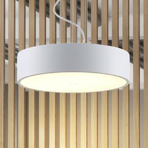 Arcchio Závěsné svítidlo LED Noabelle, Ø 40 cm, bílé, kovové, stmívatelný, Bílá / opál, Kuchyň, kov, Moderní