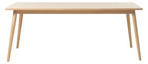 Rozkládací jídelní stůl s deskou v dubovém dekoru v přírodní barvě 190x90 cm Barrali – Unique Furniture
