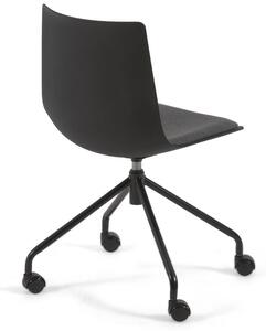 Černá látková konferenční židle Kave Home Ralfi