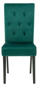 Zelená čalouněná židle VENES
