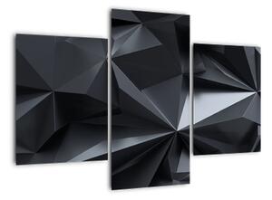 Černobílý obraz - abstrakce (90x60cm)