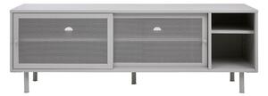 Šedý kovový TV stolek 160x55x45 cm Veep – Unique Furniture