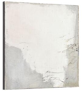 Šedo bílý abstraktní obraz Kave Home Tayla 50 x 50 cm