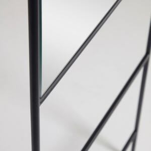 Černé kovové stojací zrcadlo Kave Home Norland 55 x 166 cm