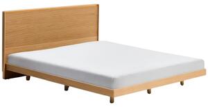 Kave Home Dubová postel Norlen 160 x 200 cm s čelem