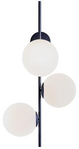 Nordic Design Bílo černé skleněné nástěnné světlo Bubbly 75 cm