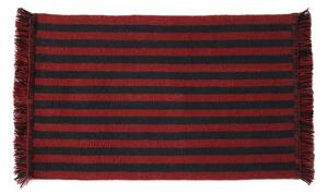 HAY Rohožka Stripes and Stripes Wool 52x95cm, cherry