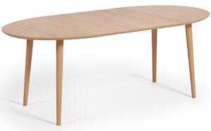Dubový rozkládací jídelní stůl Kave Home Oqui 120-200 x 90 cm