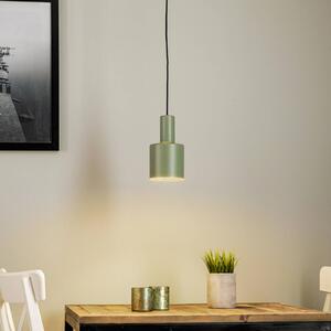 Závěsná lampa Euluna Selma, 1 světlo, zelená, Ø 11 cm