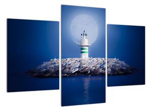 Maják na moři - obraz (90x60cm)