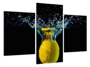 Obraz citrónu ve vodě (90x60cm)