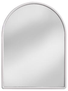 AMIRRO Zrcadlo na zeď do pokoje ložnice koupelny předsíně tvarové v rámu KAČENKA 30 x 40 cm portál v bílém plastovém rámu 110-301