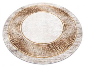 Kusový koberec Abuc béžovozlatý kruh 120cm