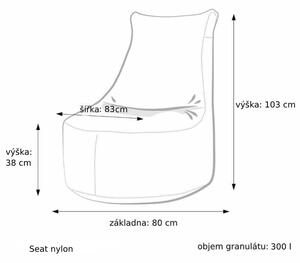 Primabag Seat nylon outdoor limetka
