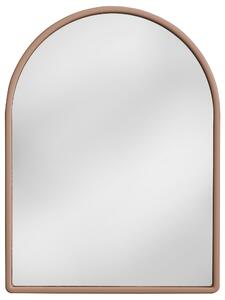 AMIRRO Zrcadlo na zeď do pokoje ložnice koupelny předsíně tvarové v rámu KAČENKA 30 x 40 cm portál v béžovém plastovém rámu 150-307