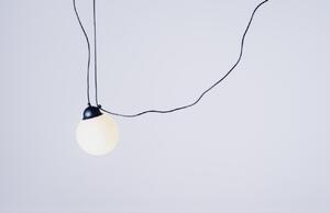 Nordic Design Opálově bílé skleněné závěsné světlo Dion Multi I
