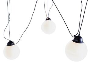 Nordic Design Opálově bílé skleněné závěsné světlo Dion Multi III