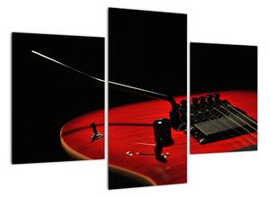 Obraz červené kytary (90x60cm)