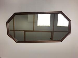 AMIRRO Zrcadlo na zeď chodbu do pokoje ložnice předsíně JUPITER 39 x 80 cm v dřevěném rámu - tenká lišta, hnědý odstín 220-253