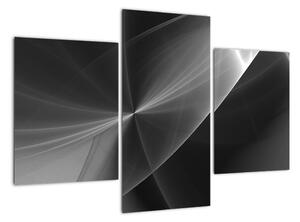 Černobílý abstraktní obraz (90x60cm)