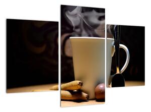Obraz do kuchyně - šálek s kávou (90x60cm)
