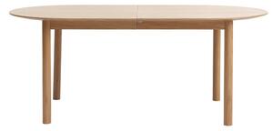 Rozkládací jídelní stůl s deskou v dubovém dekoru v přírodní barvě 100x190 cm Gallina – Unique Furniture
