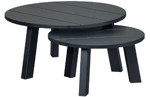 Hoorns Černý borovicový konferenční stolek Besona 60 cm
