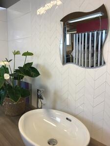 Zrcadlo do koupelny - 41 x 41 cm vlnka - Calypso