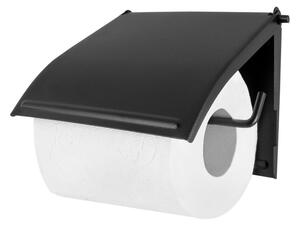 Držák na WC papír černý AWD