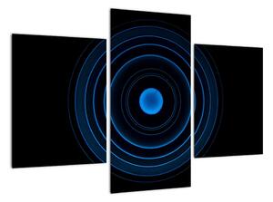 Modré kruhy - obraz (90x60cm)