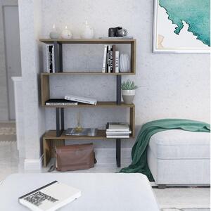 Regál Adrianne (dub + černá). Akce -25%