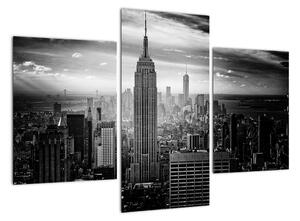 Černobílý obraz města - New York (90x60cm)
