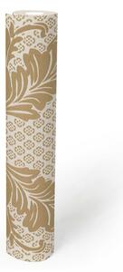 A.S. Création | Vliesová tapeta na zeď Luxury Wallpaper 30544-2 | 0,52 x 10 05 m | metalická, krémová