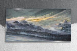 Obraz na skle Obraz na skle Zimní hory Sněhová divoká zvěř