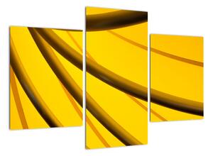 Žlutá abstrakce (90x60cm)