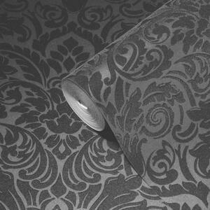 A.S. Création | Vliesová tapeta na zeď Luxury Wallpaper 30545-5 | 0,52 x 10 05 m | černá, metalická