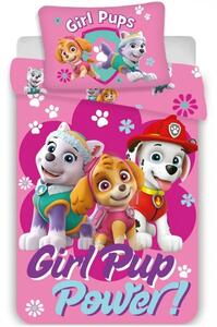 Povlečení do dětské postýlky Tlapková patrola - Paw Patrol - motiv Girl Pup Power! - 100% bavlna - 40 x 60 cm + 100 x 135 cm