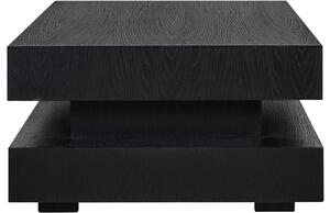 Černý dubový konferenční stolek Richmond Oakura Blok 150 x 80 cm