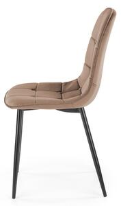 Jídelní židle RONO – čalouněná, sametový potah, více barev Modrá