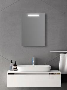 Zrcadlo do koupelny na zeď chodbu do pokoje ložnice předsíně s LED podsvícením LUNA - 50 x 70 cm s podsvíceným pruhem 900-919