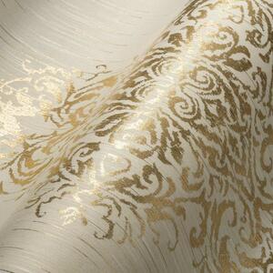A.S. Création | Vliesová tapeta na zeď Luxury Wallpaper 31945-2 | 0,53 x 10,05 m | krémová, zlatá